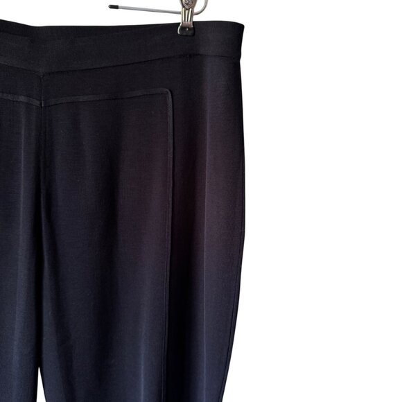 Misook Knit Pull On Straight Leg Knit Pant 3X Stretch Flat Front Seam Detail - Picture 8 of 16